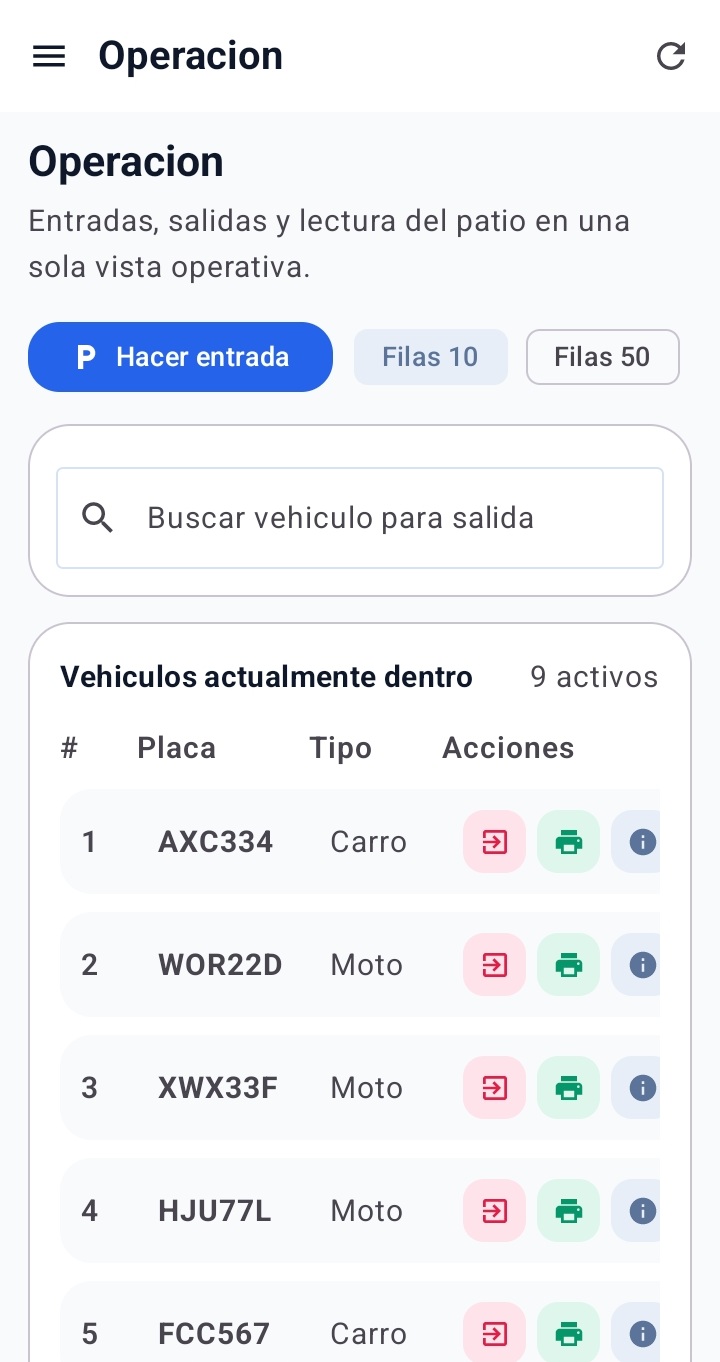 App móvil de SistemaGP